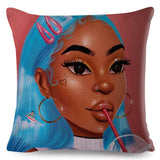Colorful Beautiful Black Women Pillow Cases