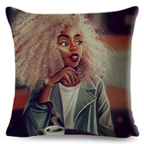 Colorful Beautiful Black Women Pillow Cases