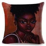 Colorful Beautiful Black Women Pillow Cases