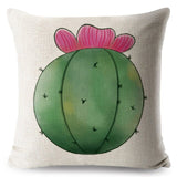 Watercolor Cactus Pillow Cases