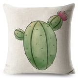 Watercolor Cactus Pillow Cases