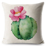 Watercolor Cactus Pillow Cases