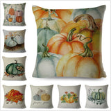 Yellow Pumpkin Watercolor Pillow Cases