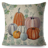 Yellow Pumpkin Watercolor Pillow Cases