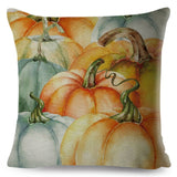 Yellow Pumpkin Watercolor Pillow Cases