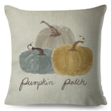 Yellow Pumpkin Watercolor Pillow Cases