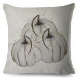 Yellow Pumpkin Watercolor Pillow Cases