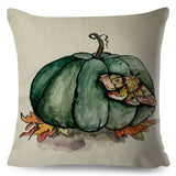 Yellow Pumpkin Watercolor Pillow Cases