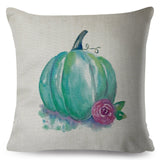 Yellow Pumpkin Watercolor Pillow Cases