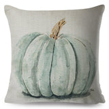 Yellow Pumpkin Watercolor Pillow Cases