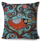 Retro Rural Color Cities Pillow Cases