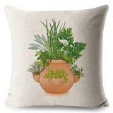 Watercolor Yellow Floral Pillow Cases