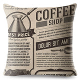 Vintage Newspaper Printed Pillow Cases