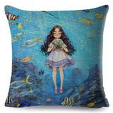 Cartoon Cute Girl Fairy Tale Pillow Cases