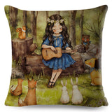 Cartoon Cute Girl Fairy Tale Pillow Cases
