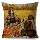 Cartoon Cute Girl Fairy Tale Pillow Cases