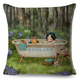 Cartoon Cute Girl Fairy Tale Pillow Cases