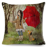 Cartoon Cute Girl Fairy Tale Pillow Cases