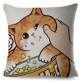 Funny Love Kiss Cute Cat Pillow Cases