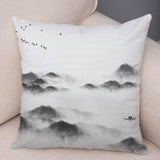 Chinese Ink Scenic Pillow Cases