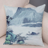 Chinese Ink Scenic Pillow Cases