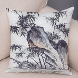 Chinese Ink Scenic Pillow Cases