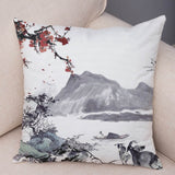Chinese Ink Scenic Pillow Cases