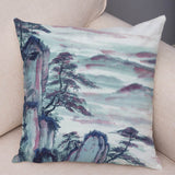 Chinese Ink Scenic Pillow Cases