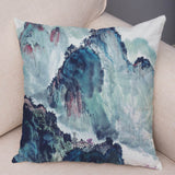 Chinese Ink Scenic Pillow Cases