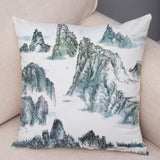 Chinese Ink Scenic Pillow Cases