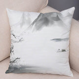 Chinese Ink Scenic Pillow Cases