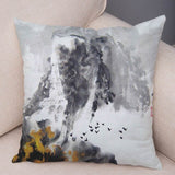 Chinese Ink Scenic Pillow Cases