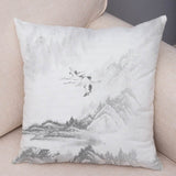 Chinese Ink Scenic Pillow Cases