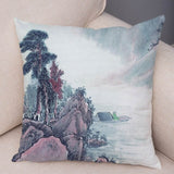 Chinese Ink Scenic Pillow Cases