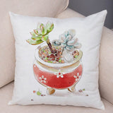 Nordic Style Watercolor Pillow Cases