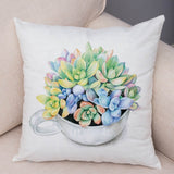 Nordic Style Watercolor Pillow Cases