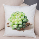 Nordic Style Watercolor Pillow Cases