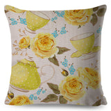 Nordic Style Rose Flower Pillow Cases