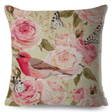 Nordic Style Rose Flower Pillow Cases