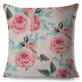 Nordic Style Rose Flower Pillow Cases