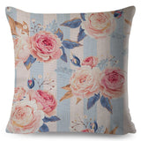 Nordic Style Rose Flower Pillow Cases