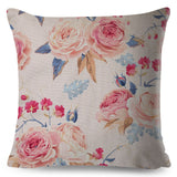 Nordic Style Rose Flower Pillow Cases