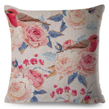 Nordic Style Rose Flower Pillow Cases