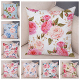Nordic Style Rose Flower Pillow Cases