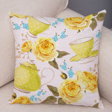 Nordic Style Rose Flower Pillow Cases