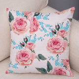 Nordic Style Rose Flower Pillow Cases