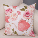 Nordic Style Rose Flower Pillow Cases