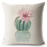 Watercolor Cactus Pillow Cases