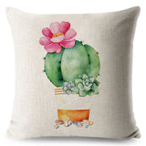 Watercolor Cactus Pillow Cases