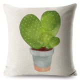 Watercolor Cactus Pillow Cases